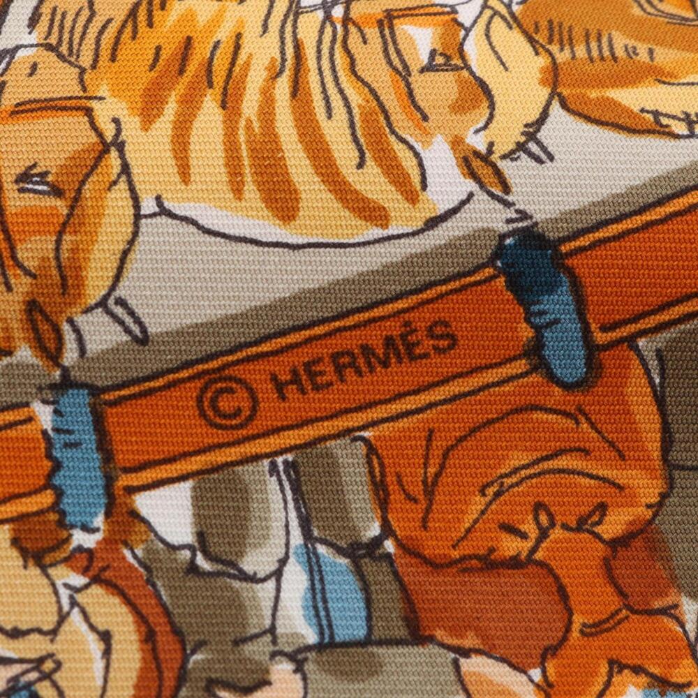 HERMES Orange Scarf - Picture 2 of 4